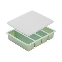 Formas De Silicone Extra Grandes Com 4 Divisões Para Congelamento De Alimentos Com Tampa, Moldes De