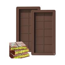 Formas De Silicone Para Barras De Chocolate 2 Peças Antiaderentes Reutilizáveis Para Kadayif,