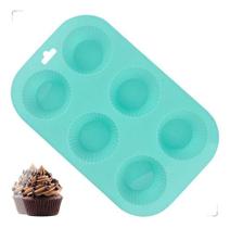 Formas De Silicone Para Cupcakes Redondinhas Em 06 Mini Bolinhos