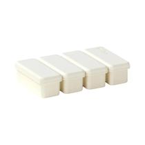 Formas De Silicone Para Gelo Com Tampa, 4 Cavidades, Molde DIY Para Picolé, Recipiente Para Congelar Formas De Silicone Para Gelo Com Tampa, 4 Cavidades, Molde DIY Para Picolé, Recipiente Para Congelar