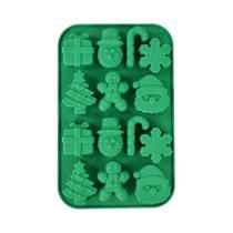 Formas De Silicone Para Natal: Floco De Neve, Árvore De Natal, Homem De Gengibre, Chocolate, Formas De Silicone Para Natal: Floco De Neve, Árvore De Natal, Homem De Gengibre, Chocolate,