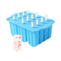 Formas De Silicone Para Picolé, 12 Peças, Sem BPA, Para Sorvete Caseiro, Para Freezer