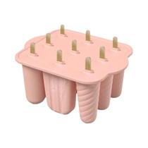 Formas De Silicone Para Picolé Com 9 Cavidades, Fácil Liberação, Inclui 50 Palitos E Escova De