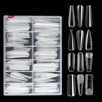 Formas De Unhas Duplas Foscas 145pcs Para Extensão De Unhas Em Gel Poliéster Moldes Transparentes De