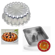 Formas Decoradas, Forma Charlotte Gomada + Forma de Pudim Quadrada Suiça