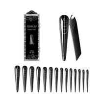 Formas Duplas Para Unhas Clear Nail 70 140pcs, Moldes De Gel De Extensão De Unhas De Cobertura