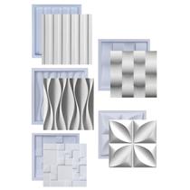 Formas Molde De Gesso 3D E Cimento Plástico Abs Pra Placa 3D