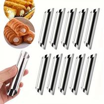 Formas Molde Para Canudinho E Cannoli Italiano Aço Inox