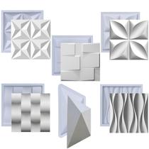 Formas Moldes Pra Gesso 3D Cimenticio Abs Plástico Kit Fdg