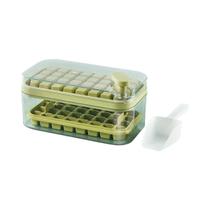 Formas Para Cubos De Gelo Com 64 Compartimentos Com Tampa E Caixa De Armazenamento Tipo 2 Em 1 Formas Para Cubos De Gelo Com 64 Compartimentos Com Tampa E Caixa De Armazenamento Tipo 2 Em 1