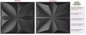 Formas Para Gesso - 50x50cm - Kit com 2 Formas - Modelos Roma + London - Ponto 3D