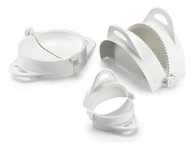 Formas Para Pastel E Salgado Kit Com 3 Tamanhos Branco