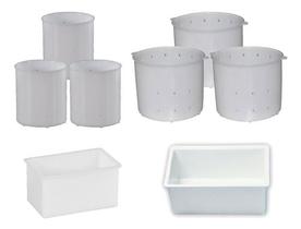 Formas Plásticas Para Queijo Minas E Mussarela (8 Peças)