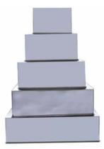 Formas Quadradas 5 Peças Manuais 10cm Alumínio Formas Quadradas 5 Peças Manuais 10cm Alumínio