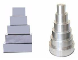 Formas Redondas 6 Peças + Formas Quadradas 5 Peças