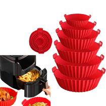 Formas Silicone Para Air Fryer Lavável Fácil Limpeza Kit 6