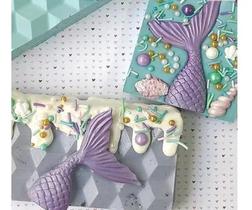 Formas Simples para chocolate Cauda Da Sereia Bwb Cod: 10026 Formas Simples para chocolate Cauda Da Sereia Bwb Cod: 10026