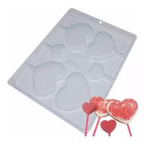 Formas Simples para chocolate Pirulito Coração Liso 1 Bwb Cod 9787