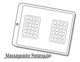 Formas Simples para Sabonete Massageador Retangular 899