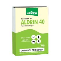 Formicida Aldrin 40 Pó Rosa Formigas Urbanas 1kg Interfina