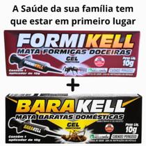 Formikell e Barakell Mata Formigas e Mata Baratas Inseticida Seringa
