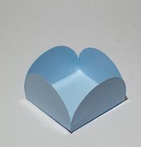 Forminha 4 Pétalas Azul Bebê com 50 Unidades 3,5x3,5 - Candy