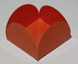 Forminha 4 Pétalas Laranja Real com 50 Unidades 3,4x3,4 - Candy Forminha 4 Pétalas Laranja Real com 50 Unidades 3,4x3,4 - Candy