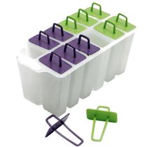 Forminha com 12 palitos para sorvete picolé prática - KAF PLAST FORMINHA PICOLE SORVETE Forma De Gelo Gelox