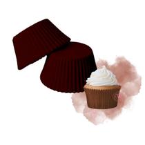 Forminha Cupcake Lisa Papel Forneavel Impermeavel - 180 Un