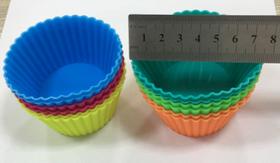 Forminha de silicone com 12 peças colorida - sumflower