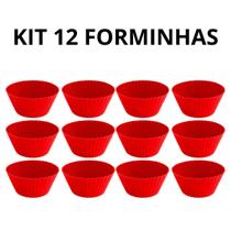 Forminha de Silicone Cupcake Antiaderente Kit Jogo Peças para Empadinha Pudim Pão de Queijo Muffin Air Fryer Forno Reutilizável Livre de BPA