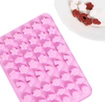 Forminha De Silicone De Estrelinha/Flor/Arco-Iris Para Balinhas De Gelatina Forminha De Silicone De Estrelinha/Flor/Arco-Iris Para Balinhas De Gelatina