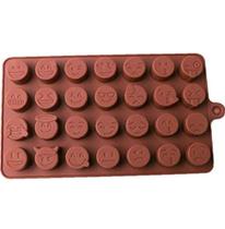 Forminha De Silicone Para Balinhas De Gelatina Emoji