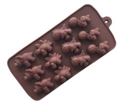 Forminha De Silicone Para Bolos/Balinhas De Gelatina Dinossauros