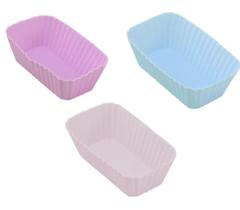 Forminha de Silicone Retangular 3pçs - Genérica
