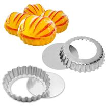 Forminha de torta crespa com fundo removível nº 4 Forminha de torta crespa com fundo removível nº 4