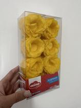 Forminha Doces Finos Roses Amarelo Ouro 40 Uni Cromus - Inspire sua Festa