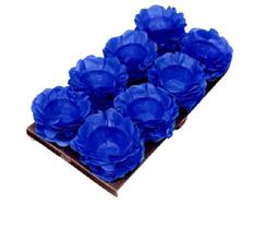 Forminha Doces Flor Azul Escuro Aniversário Casamento 40 un - Decorart