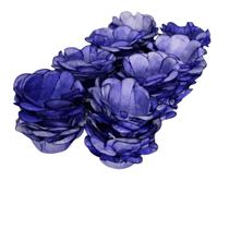 Forminha Doces Flor Azul Escuro Aniversário Casamento 40 un