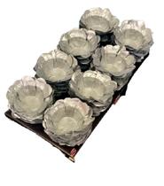 Forminha Doces Flor Prata Aniversário Casamento - 40 unid