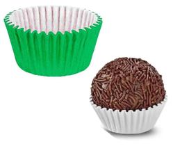 Forminha Forma Papel Para Docinhos Doce N4 Verde C/1000