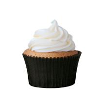 Forminha Forneável para Cupcake - Preto - 45 unidades - Mago - Rizzo Forminha Forneável para Cupcake - Preto - 45 unidades - Mago - Rizzo