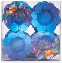 Forminha fundo do marr - degrade tematica plac tipo margarida com 40 unid