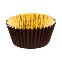Forminha Laminada Marrom com Dourado Goumert Brigadeiro N4 - 100 Uni Regina Festas - Inspire sua Festa Loja Forminha Laminada Marrom com Dourado Goumert Brigadeiro N4 - 100 Uni Regina Festas - Inspire sua Festa Loja