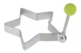 Forminha Molde Para Fritar Ovos Formato Estrela 8 Cm