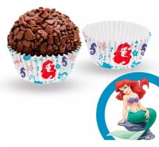 Forminha Número 5 para doces - Festa Ariel Disney - 100 unidades - Regina
