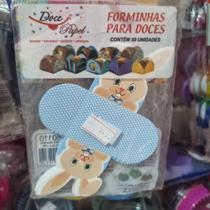 Forminha para doce pétalas tema coelhinho