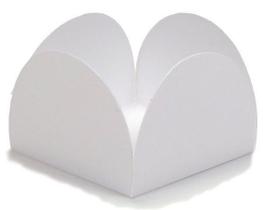 Forminha para Doces 4 Pétalas (4cm x 4cm x 3cm) Branca 50 unidades Assk