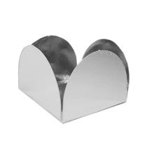 Forminha para Doces 4 Pétalas (4cm x 4cm x 3cm) Prata - 50 unidades - Assk - Rizzo Forminha para Doces 4 Pétalas (4cm x 4cm x 3cm) Prata - 50 unidades - Assk - Rizzo