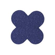 Forminha para doces 4 Pétalas Glitter Azul - 50 unidades - NC Toys
